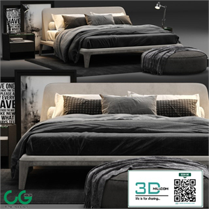 Poliform Kelly Imbottito Bed